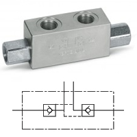 Dubbelgestuurde terugslagkleppen VBD-serie